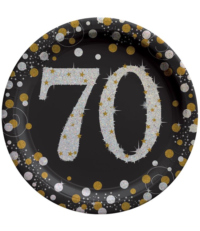 Sparkling Celebration 70 Round Plates, 7"
