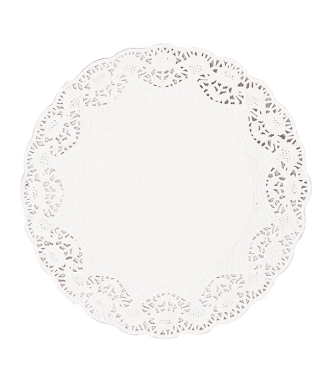 White Round Doilies, 12" 12ct