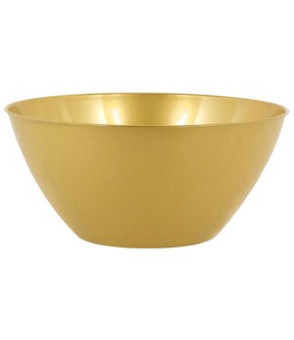 Recyclable, 5 qt. Plastic Bowl - Gold