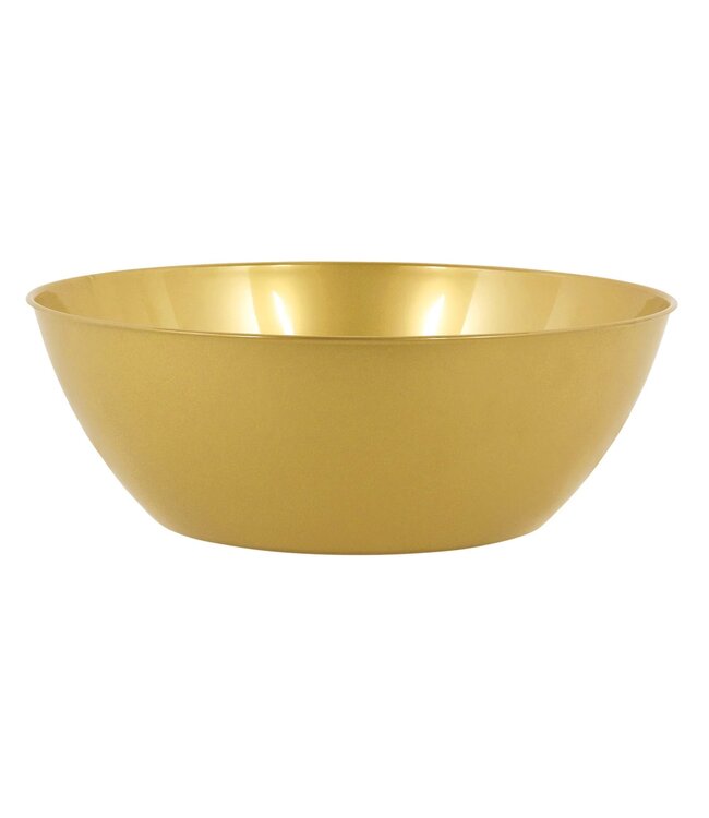 Recyclable, 10 qt. Plastic Bowl - Gold