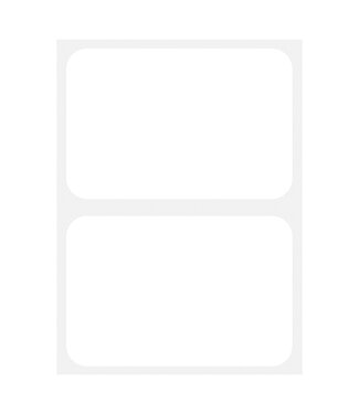 Plain White Name Tags