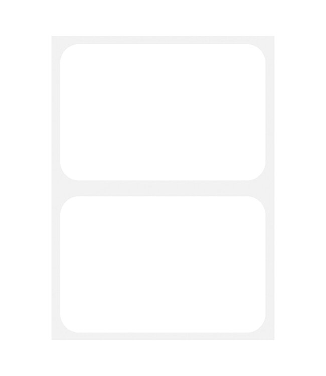 Plain White Name Tags