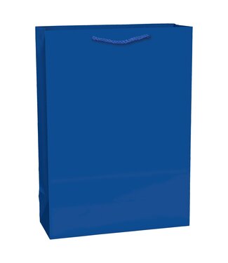 Amscan Solid Glossy Bright Royal Blue Extra Large Bag