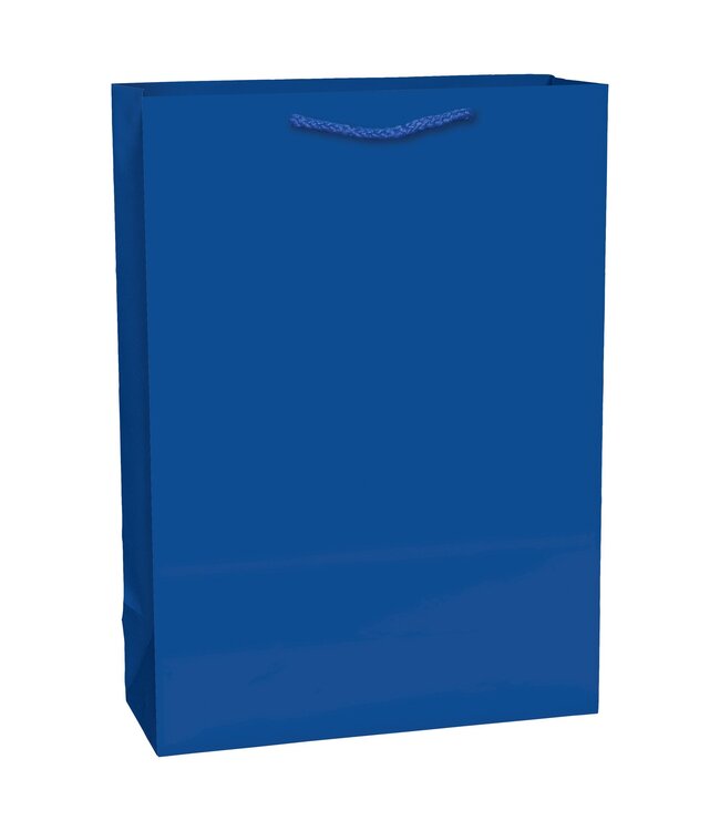 Amscan Solid Glossy Bright Royal Blue Extra Large Bag
