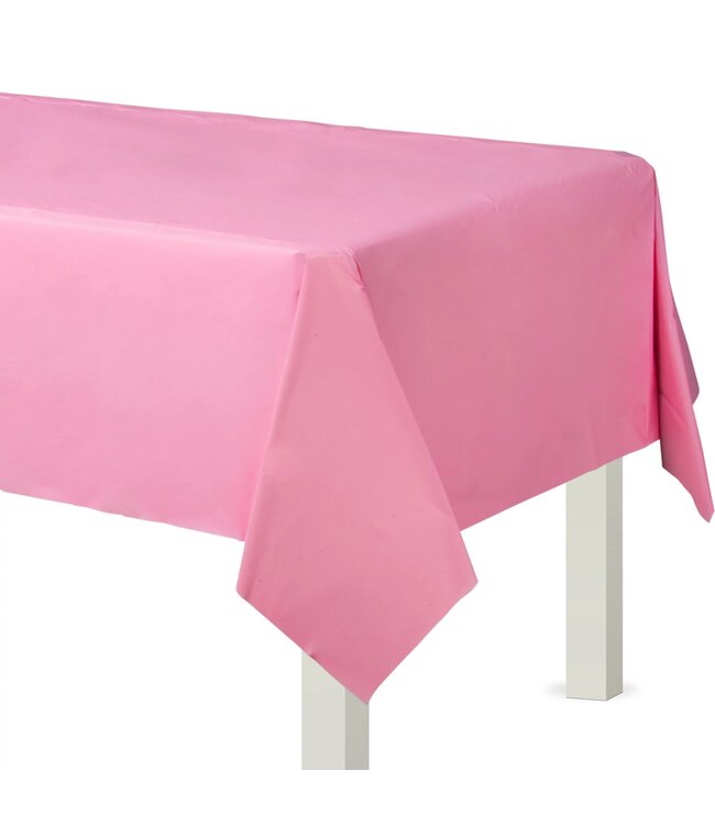 54" x 108" Flannel Backed Table Cover - New Pink