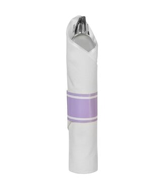 Premium Rolled Cutlery - Lavender