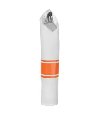 Premium Rolled Cutlery - Orange Peel