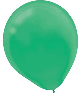 Festive Green Latex Balloons - Packaged