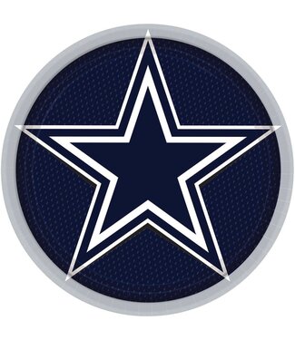 Amscan Dallas Cowboys 9in Plates - 8 Count