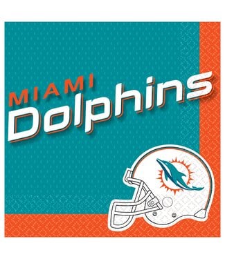 Miami Dolphins Luncheon Napkins