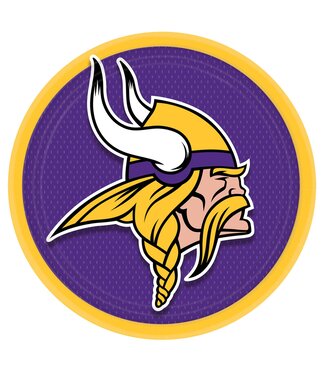 Minnesota Vikings 9" Round Plates