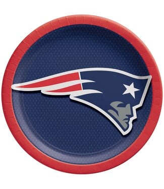 Amscan New England Patriots 9in Plates - 8 Count