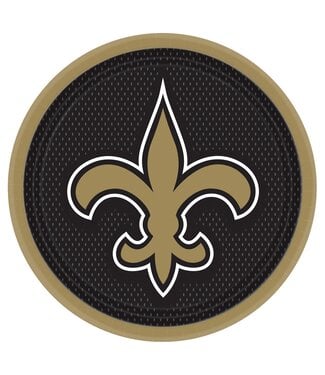Amscan New Orleans Saints 9in Plates - 8 Count