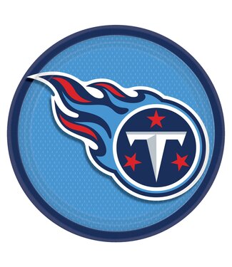 Amscan Tennessee Titans 9" Round Plates
