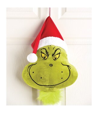 GRINCH The Grinch Head Plush Door Hanger