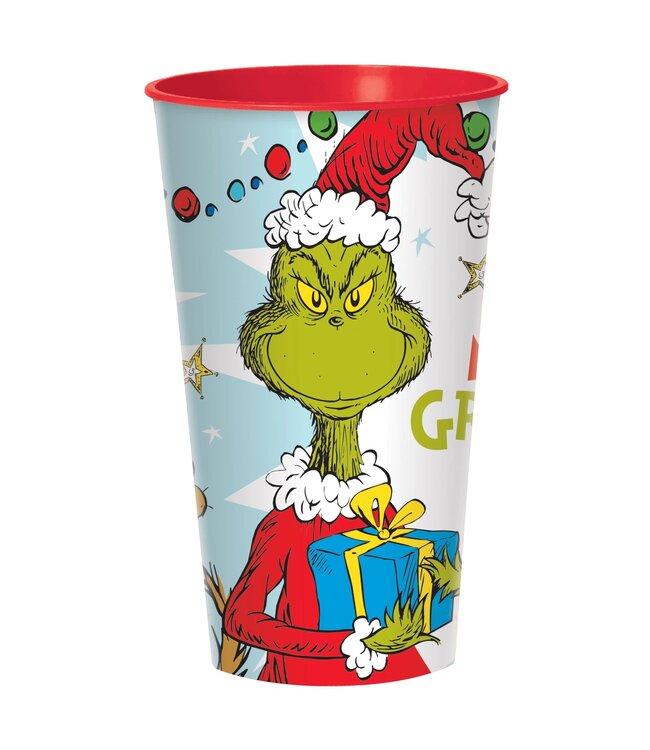 Amscan Grinch Plastic Cup, 32 oz.