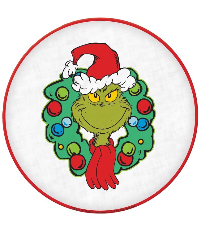 Amscan Traditional Grinch Round Platter