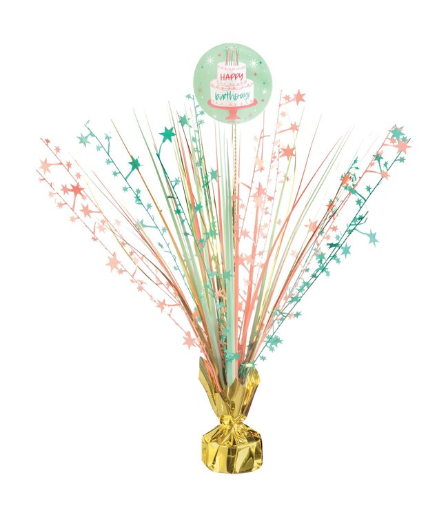 Amscan Happy Cake Day Spray Centerpiece
