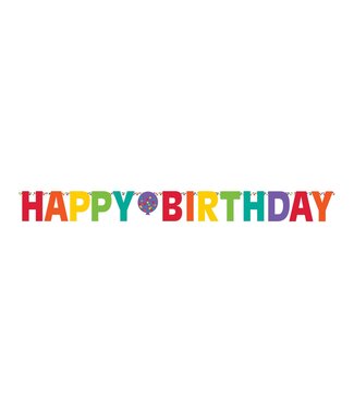 GIANT BANNER HAPPY BIRTHDAY RAINBOW