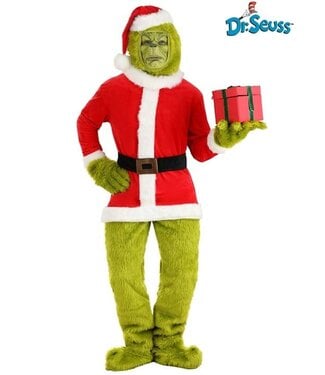 ELOPE Adult The Grinch Santa Open Face Costume