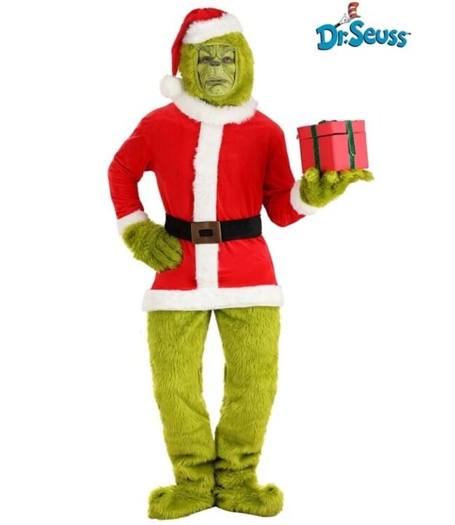 ELOPE Adult The Grinch Santa Open Face Costume