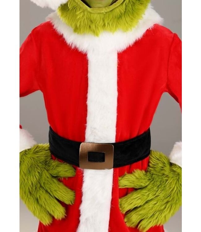 ELOPE The Grinch Kid's Santa Open Face Costume