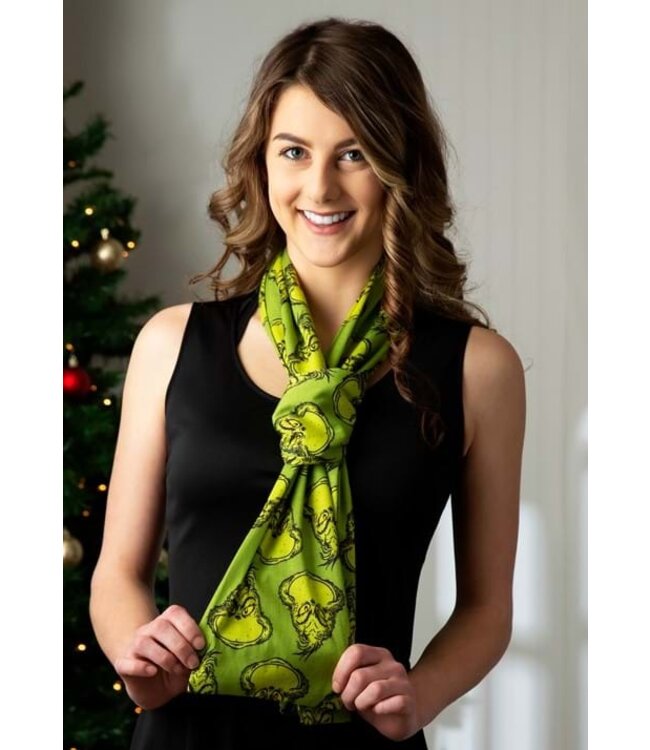 ELOPE Dr. Seuss: The Grinch Women's Jersey Scarf