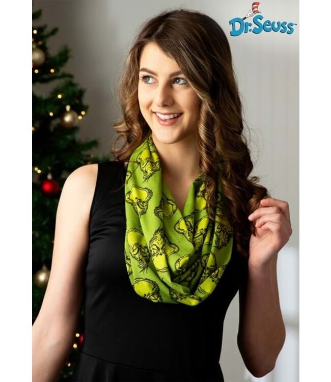 ELOPE Dr. Seuss: The Grinch Women's Jersey Scarf