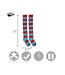 ELOPE Dr. Seuss Thing 1 & Thing 2 Striped Knee High Socks for Women