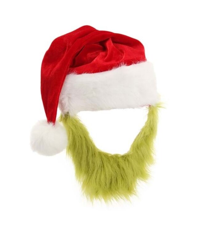 ELOPE Mister Grinch Fur Beard with Costume Hat
