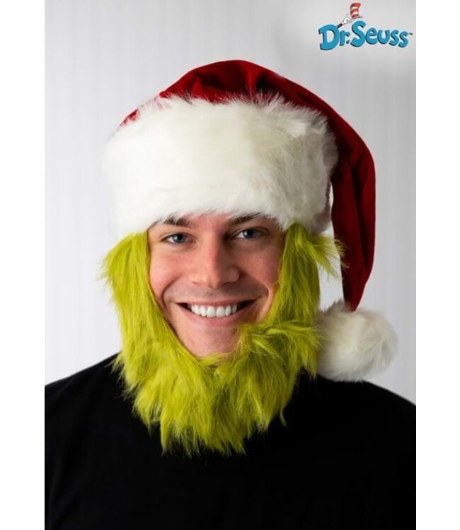 ELOPE Mister Grinch Fur Beard with Costume Hat