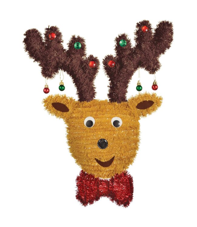 Amscan Hanging Tinsel Reindeer w/ Ornaments