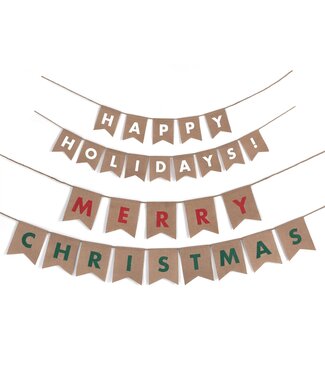 Amscan Reversible Holiday Letter Banner