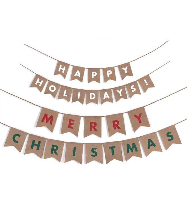 Amscan Reversible Holiday Letter Banner