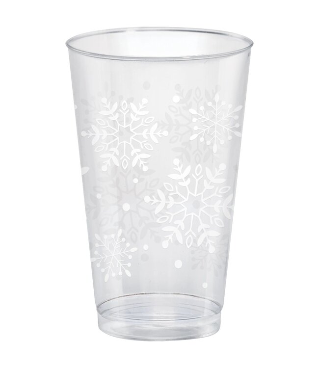 Amscan Snowflake Printed Tumblers, 16 oz.