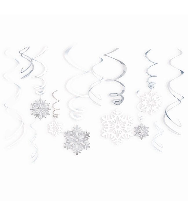 Amscan Snowflake Value Pack Foil Swirl