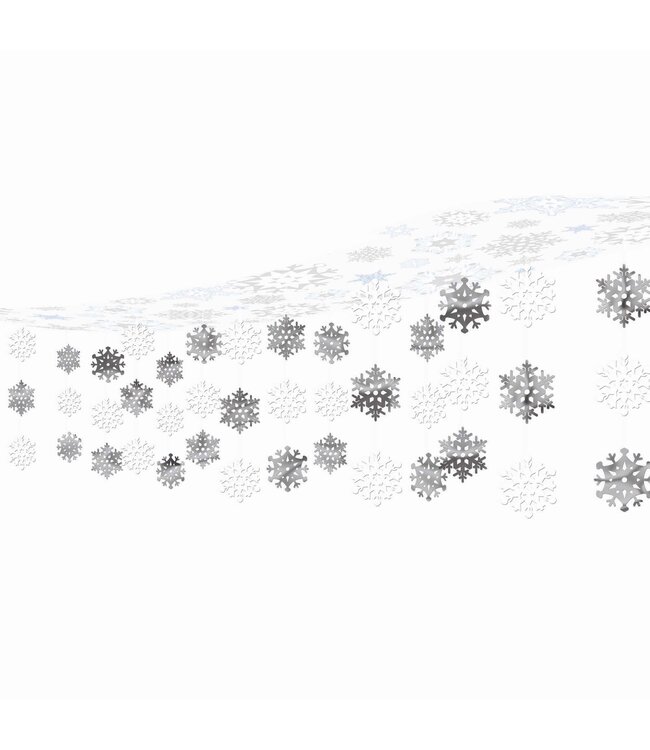Amscan Let It Snow Plastic & Foil Hanging Ceiling Decorations