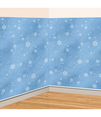 Amscan Winter Snow Flurries Room Roll