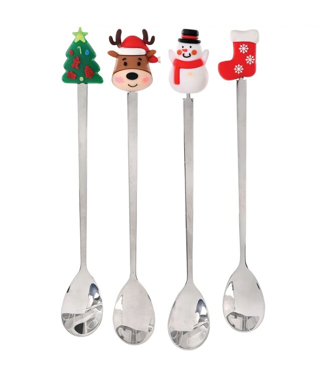Amscan Christmas Metal Spoons, Multipack