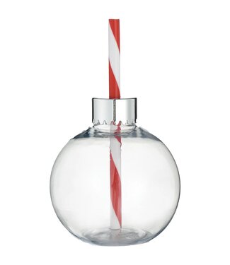 Amscan Ornament Cup w/ Straw - Clear