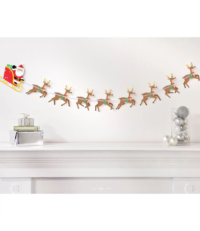 Amscan Santa & Reindeer Paper Banner
