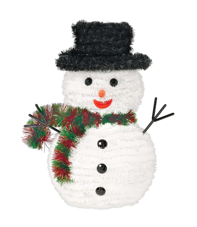Amscan Tinsel Deluxe 3-D Snowman Decoration