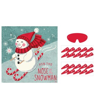 Peppermint Twist Pin the Nose on the Snowman