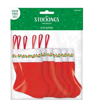 Amscan Felt Mini Stocking Value Pack