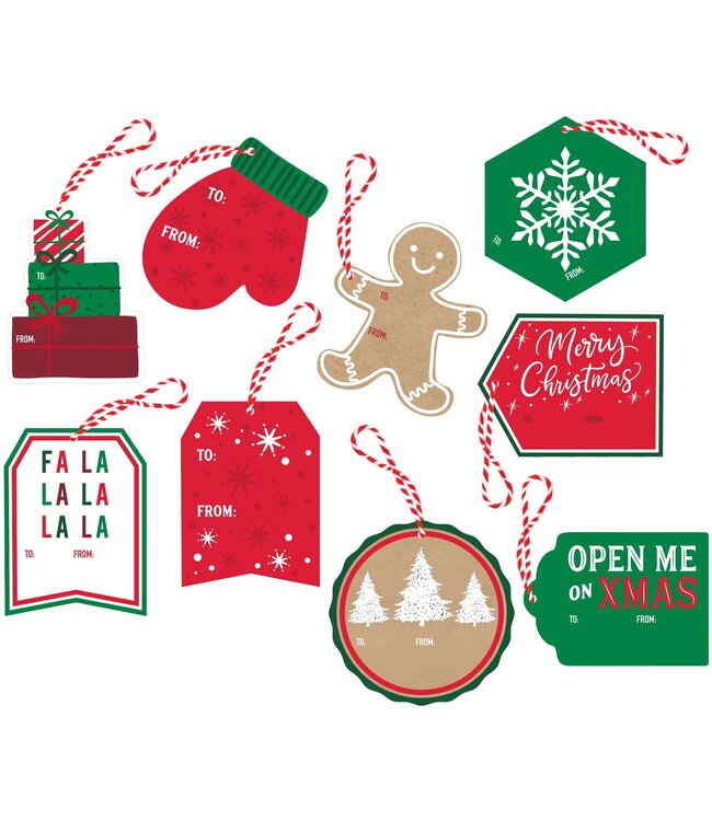 Amscan Christmas Novelty Gift Tag Set