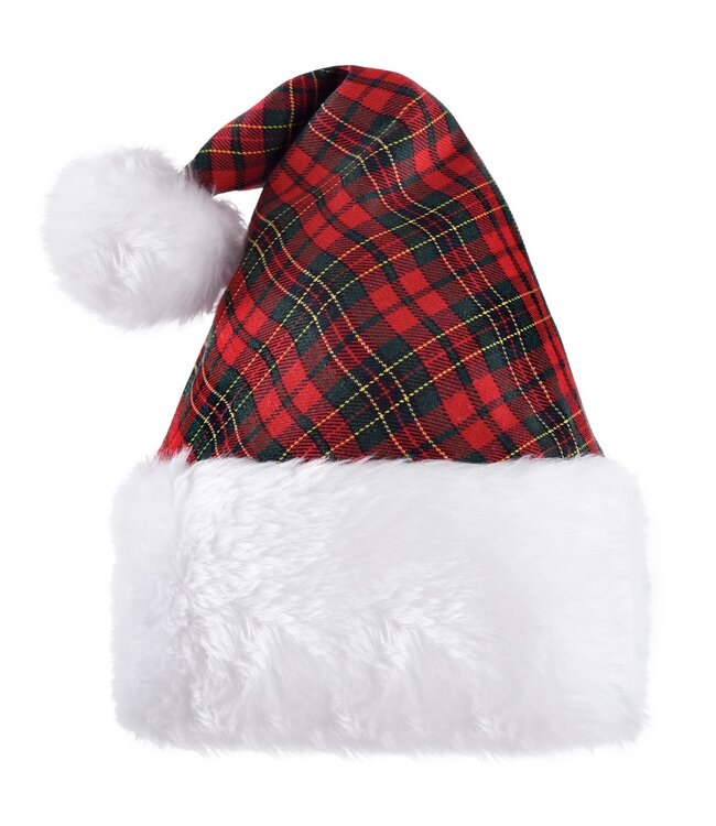 Amscan Plaid Santa Hat