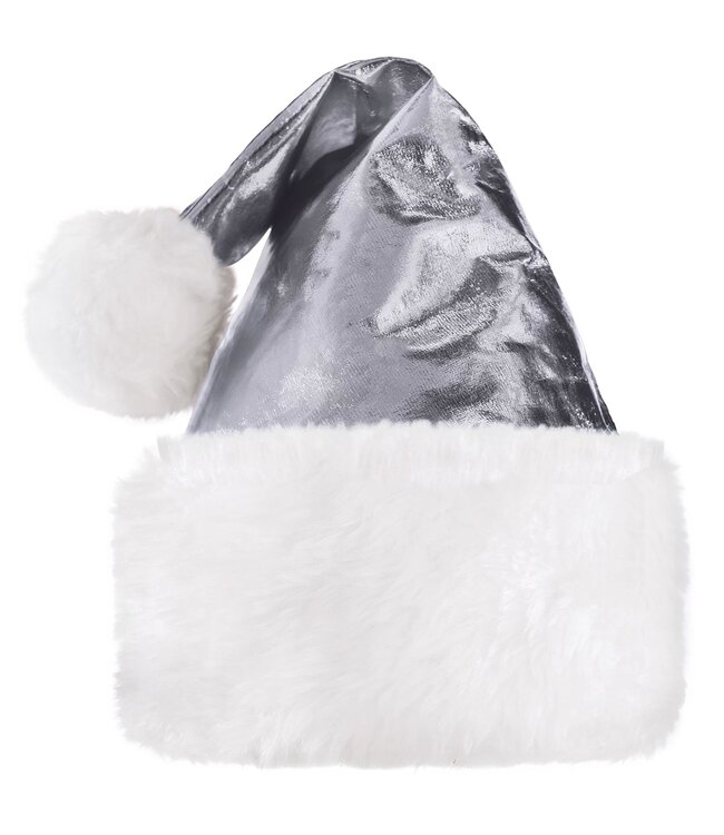 Amscan Silver Metallic Santa Hat