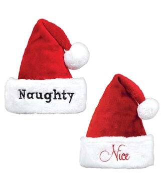 Naughty & Nice Santa Hat Set