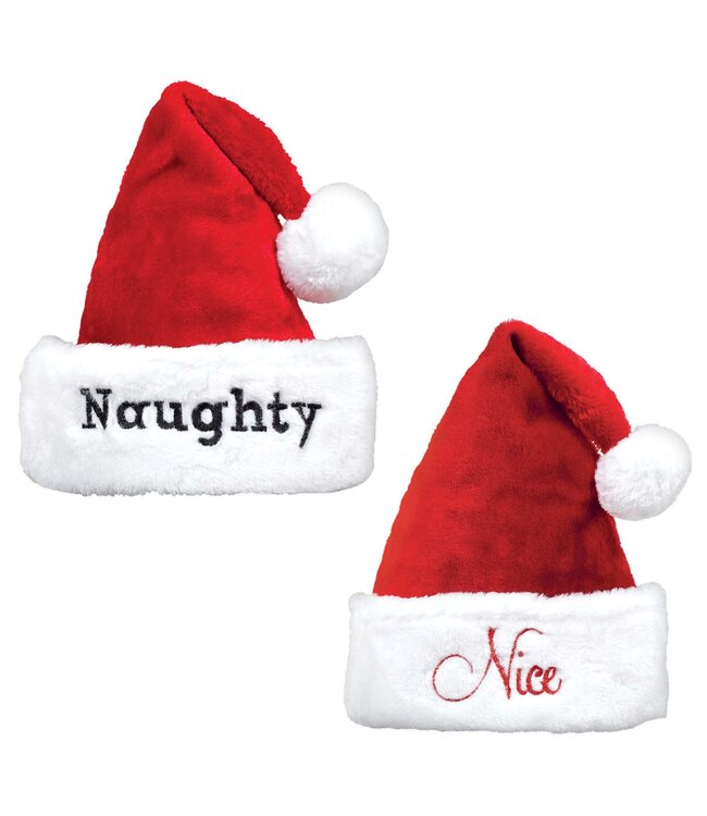 Naughty & Nice Santa Hat Set
