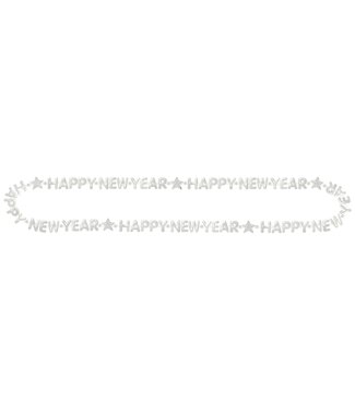 Amscan Happy New Year Bead Necklace - Silver
